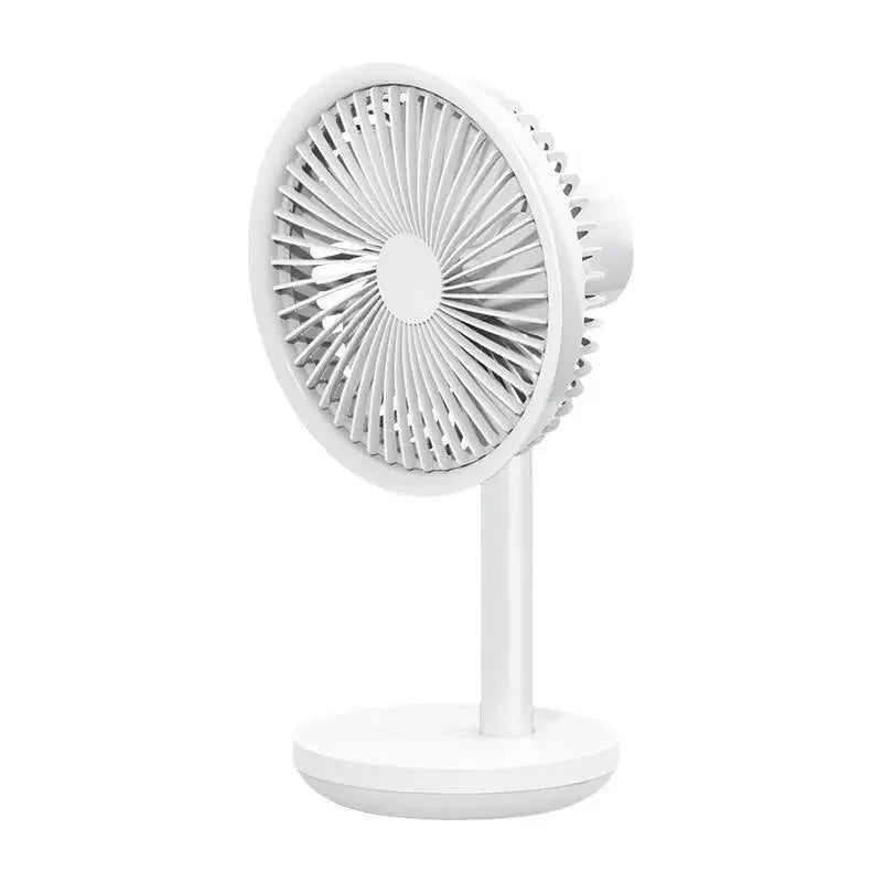 5W USB Rechargeable Desktop Fan, 3-Speed Cooling, Oscillating Table Fan for Office & Study Spaces